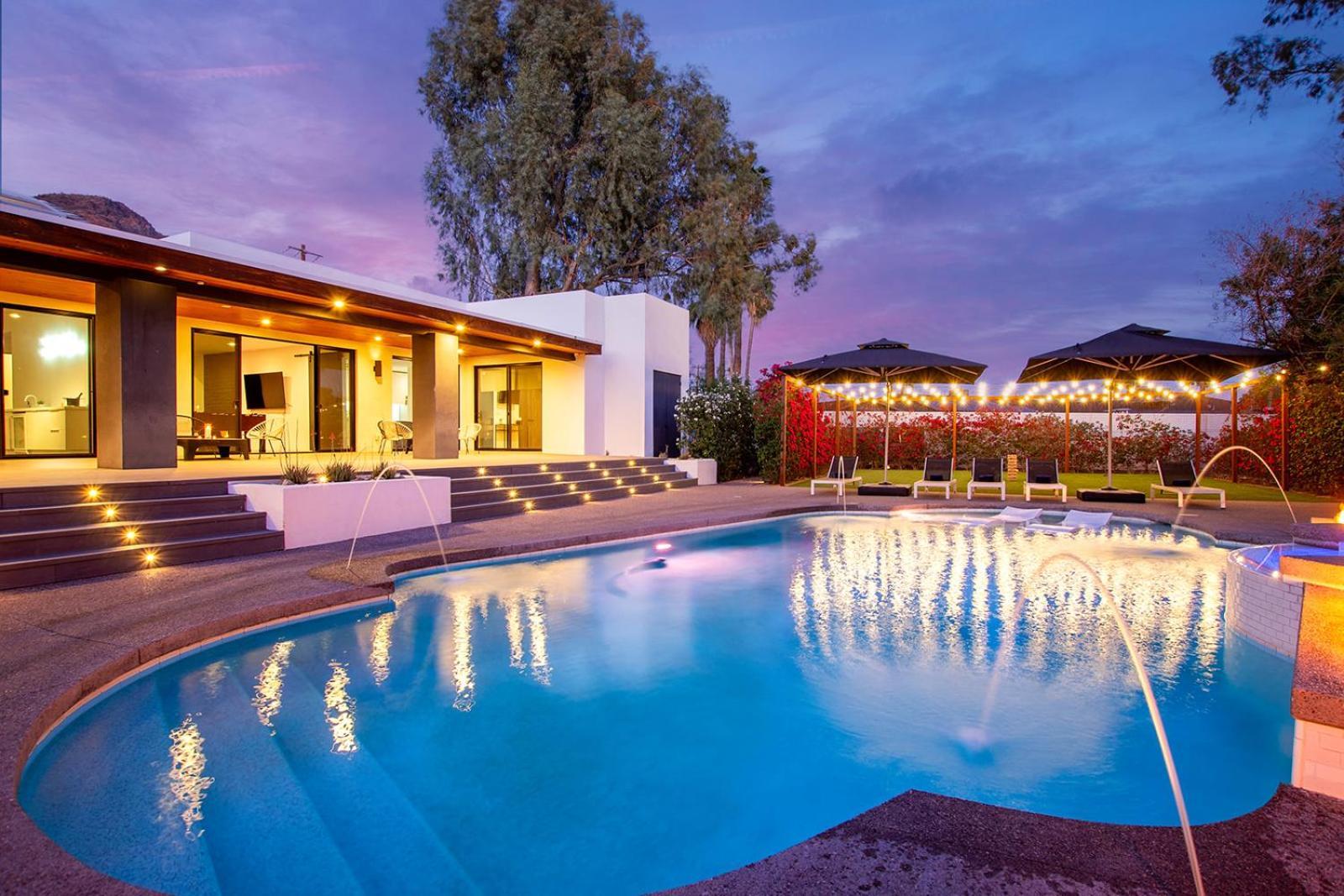 Luxury Micro-Resort, Theater, Sauna, Heated Pool Phoenix Exteriör bild